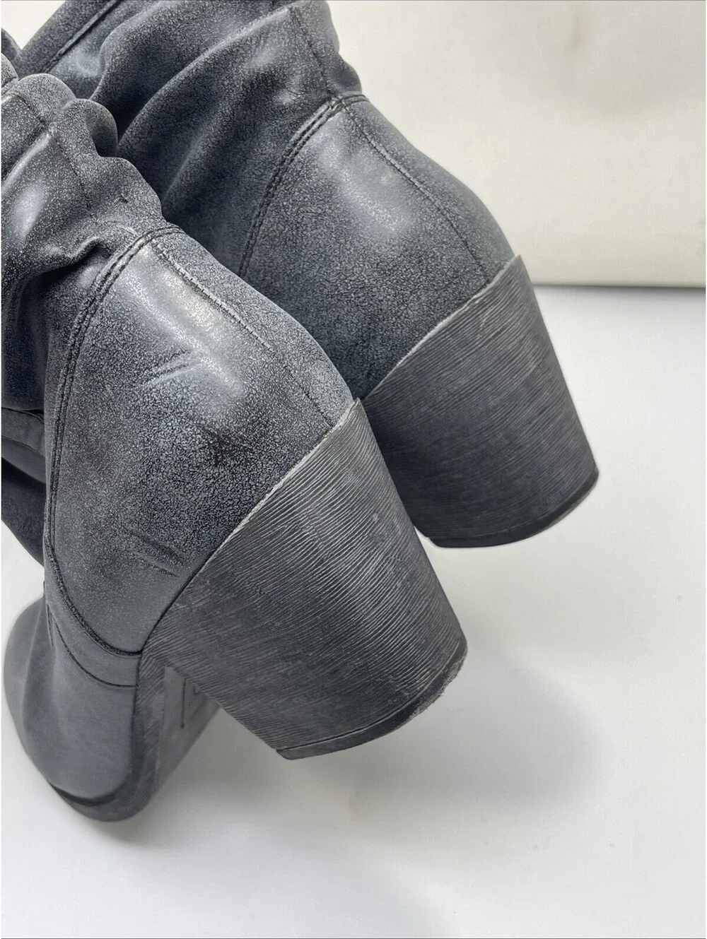 K9 By Rocket Dog Boots Womens 11M Pull On Ankle Bootie Blue Faux Leather Heels